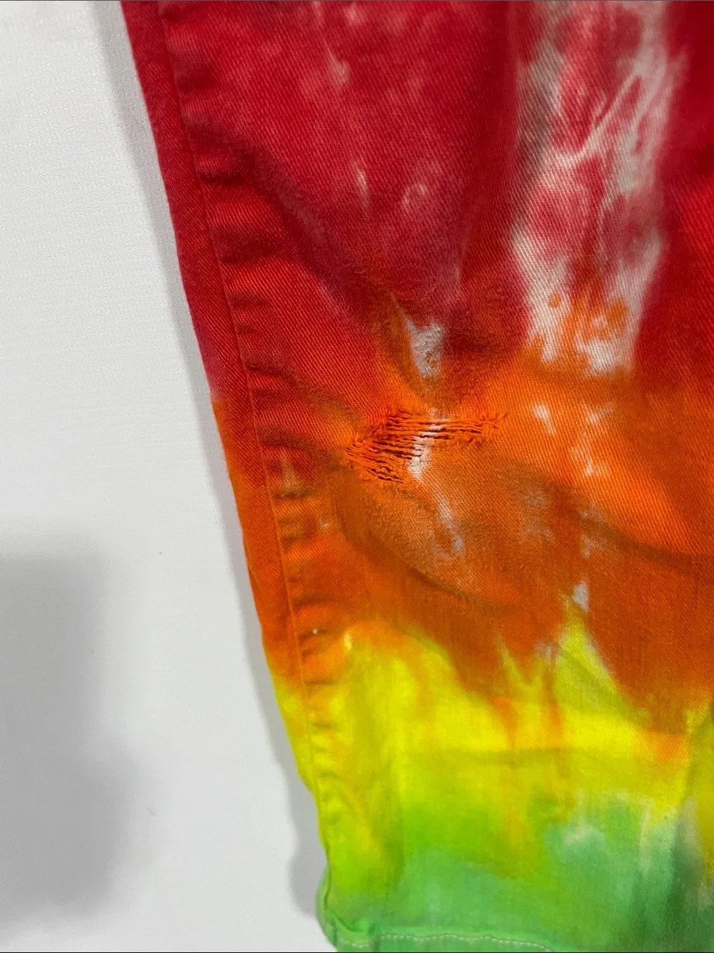 Kids Tie-Dye Rainbow Overalls - Bright Multicolor